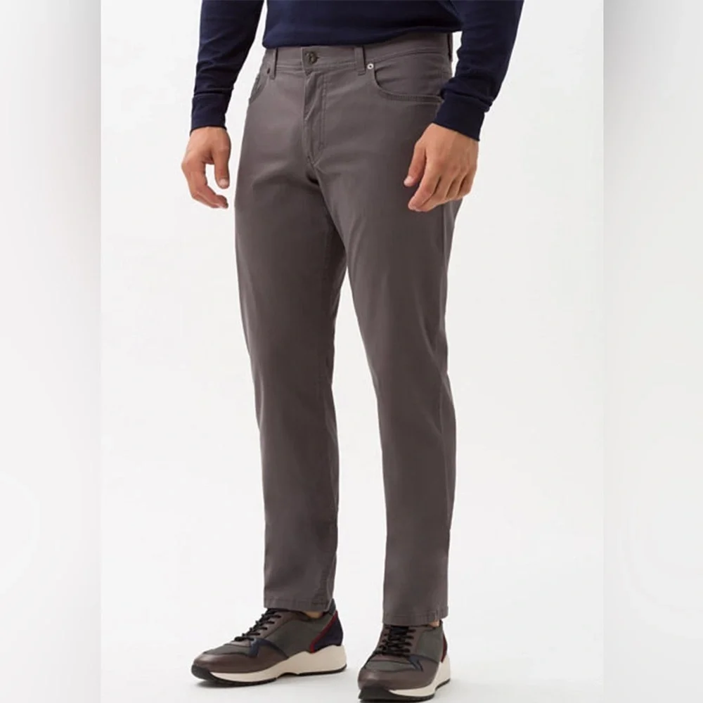 Men's Brax Feel Good Cooper Fancy Gray Pants
